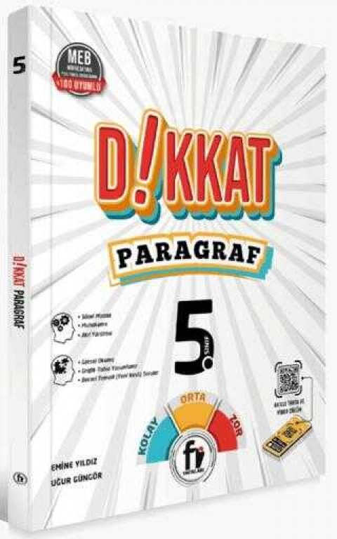 Fi Yayınları 5. Sınıf Dikkat Paragraf Soru Bankası