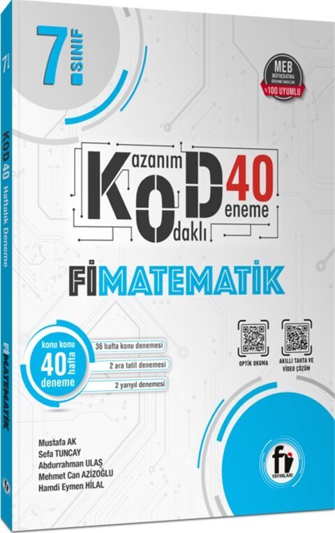 Fi Yayınları 7. Sınıf Matematik Kod 40 Deneme