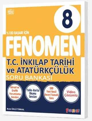 Gama Yayınları 8. Sınıf T.C. İnkılap Tarihi ve Atatürkçülük Fenomen Soru Bankası