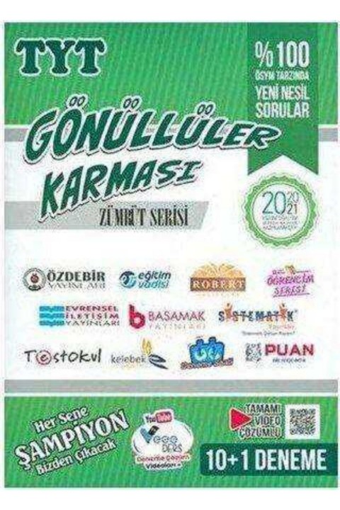 Gönüllüler Karması TYT Zümrüt Serisi 10 + 1 Deneme