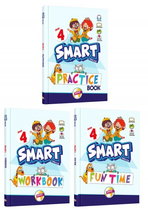 Grade 4 Smart English Pratıce Book + Workbook+ FunTime Pack