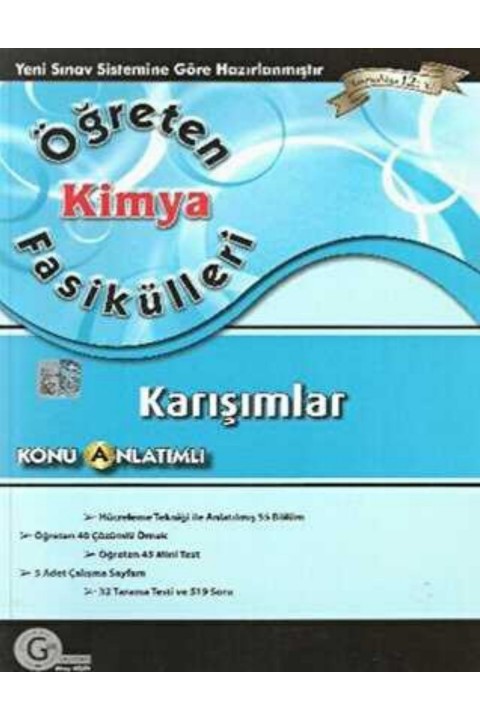 Gür Yayınları Öğreten Kimya Fasikülleri Karışımlar Konu Anlatımlı