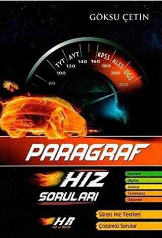 Hız ve Renk Yayınları TYT AYT KPSS ALES DGS Paragraf Hız Soruları