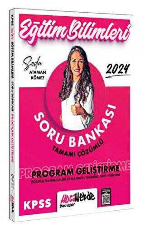 HocaWebde Yayınları 2024 KPSS Eğitim Bilimleri P. Geliştirme - S. Yönetimi - Ö. Teknolojileri ve M. Tasarımı Tamamı Çözümlü Soru Bankası