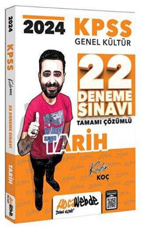 HocaWebde Yayınları 2024 KPSS GK Tarih Tamamı Çözümlü 22 Deneme Sınavı