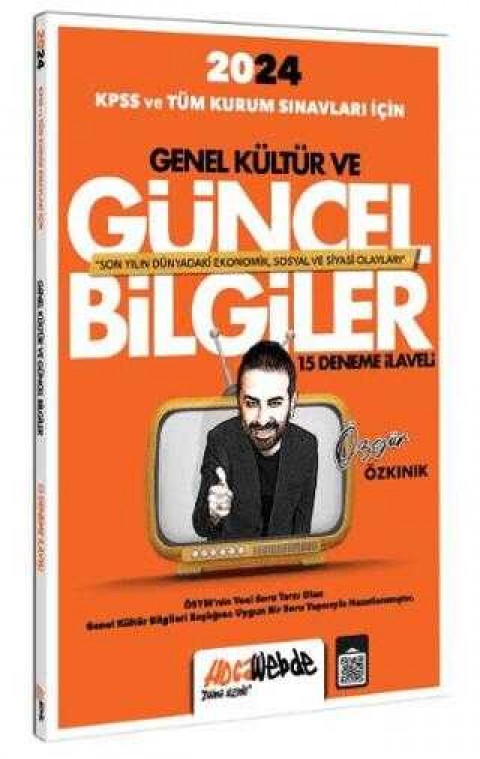 HocaWebde Yayınları 2024 KPSS ve Tüm Kurum Sınavları İçin Güncel Bilgiler 15 Deneme İlaveli