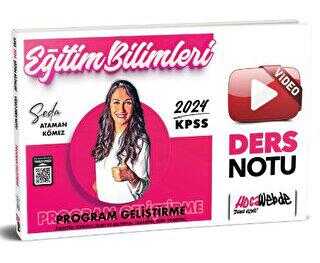 HocaWebde Yayınları KPSS 2024 Eğitim Bilimleri Program Geliştirme Video Ders Notu
