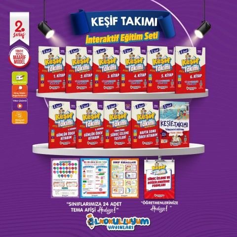 İLKOKULLUYUM YAY. KEŞİF TAKIMI 2.SINIF İNTERAKTİF EĞİTİM SETİ