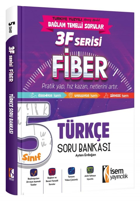 İSEM YAY. 5.SINIF FİBER TÜRKÇE SORU BANKASI