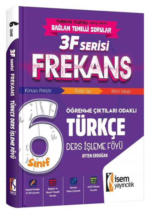 İSEM YAY. 6.SINIF FREKANS TÜRKÇE DERS İŞLEME FÖYÜ
