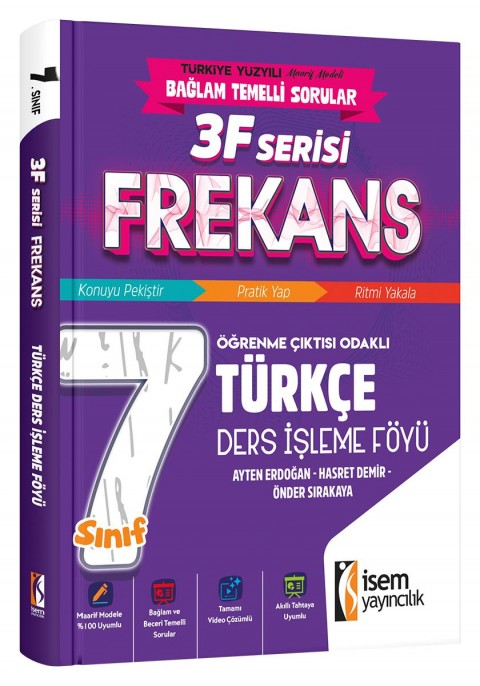 İSEM YAY. 7.SINIF FREKANS TÜRKÇE DERS İŞLEME FÖYÜ