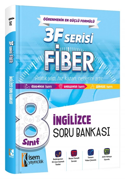 İSEM YAY. 8.SINIF FİBER İNGİLİZCE SORU BANKASI