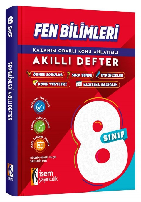 İSEM YAYINCILIK- 8.SINIF FEN BİLİMLERİ AKILLI DEFTER