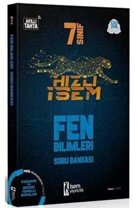 İSEM Yayıncılık 2021 7. Sınıf Hızlı İsem Fen Bilimleri Soru Bankası