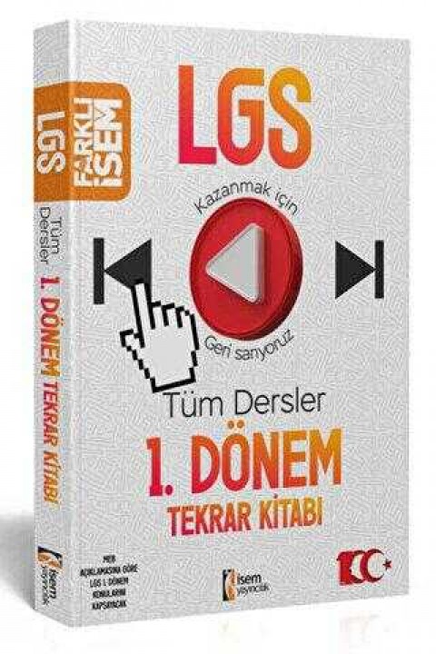 İSEM Yayıncılık 2023 Farklı İsem LGS Tüm Dersler 1.Dönem Tekrar Kitabı