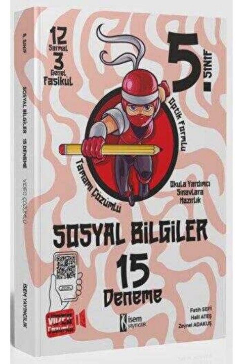 İSEM Yayıncılık 2023 İSEM 5. Sınıf Sosyal Bilgiler 15 Deneme