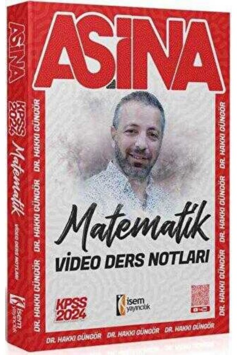 İSEM Yayıncılık 2024 Aşina KPSS Matematik Video Ders Notu