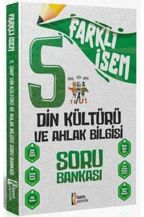 İSEM Yayıncılık 2024 Farklı İsem 5. Sınıf Din Kültürü ve Ahlak Bilgisi Soru Bankası