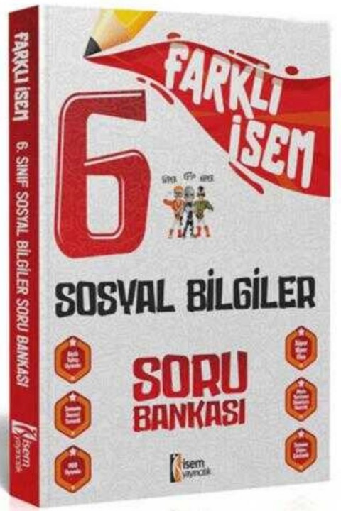İSEM Yayıncılık 2024 Farklı İsem 6. Sınıf Sosyal Bilgiler Soru Bankası
