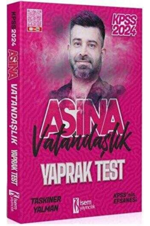 İSEM Yayıncılık 2024 KPSS Vatandaşlık Aşina Yaprak Test