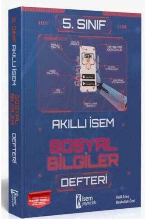 İSEM Yayıncılık 2025 Akıllı İsem 5. Sınıf Sosyal Bilgiler Defter