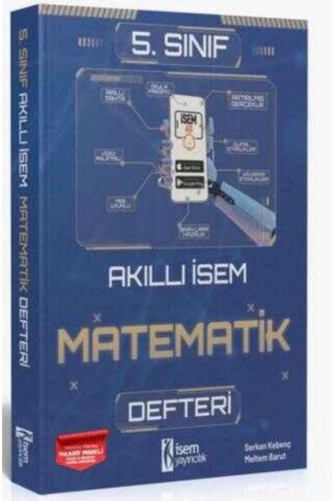 İSEM Yayıncılık 2025 Akıllı İsem 5.Sınıf Matematik Defter
