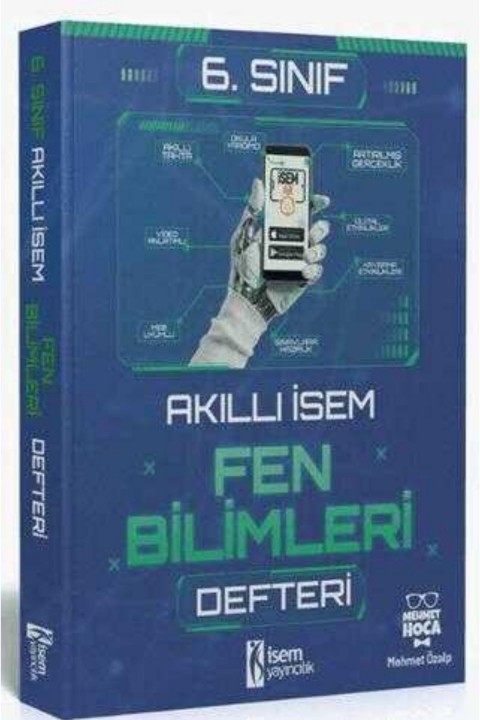 İSEM Yayıncılık 2025 Akıllı İsem 6. Sınıf Fen Bilimleri Defteri