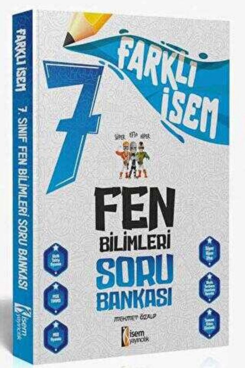 İSEM Yayıncılık 2025 Farklı İsem 7. Sınıf Fen Bilimleri Soru Bankası