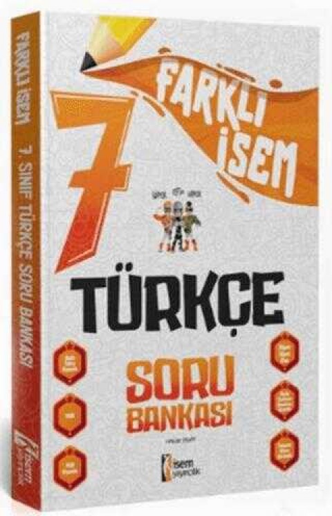 İSEM Yayıncılık 2025 Farklı İsem 7. Sınıf Türkçe Soru Bankası