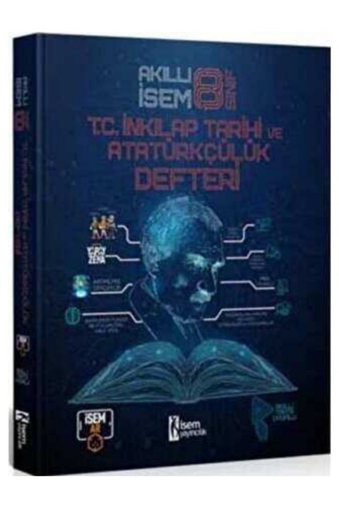 İSEM Yayıncılık 8. Sınıf Akıllı İsem T.C İnkılap Tarihi ve Atatürkçülük Defteri