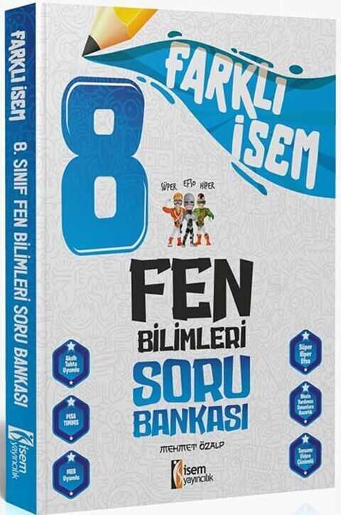 İSEM Yayıncılık 8. Sınıf Fen Bilimleri Farklı İsem Soru Bankası