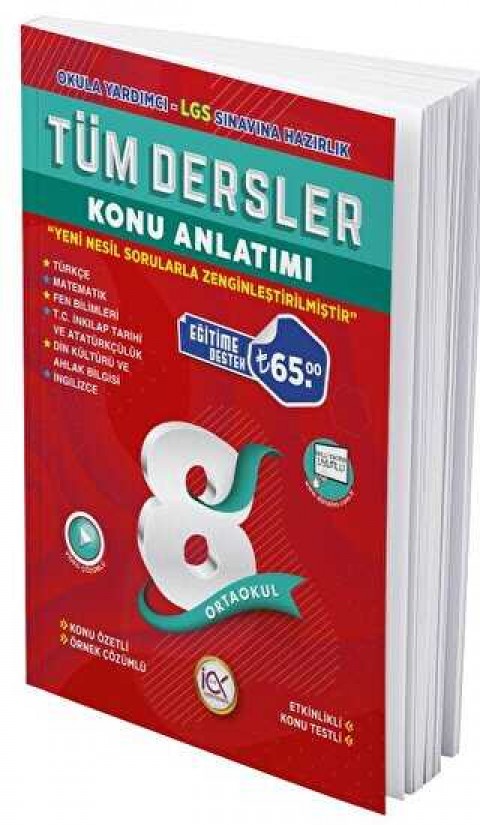 İlk Önce Yayıncılık 8. Sınıf LGS Tüm Dersler Konu Anlatımı