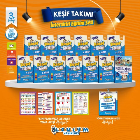 İLKOKULLUYUM YAY. KEŞİF TAKIMI 3.SINIF İNTERAKTİF EĞİTİM SETİ