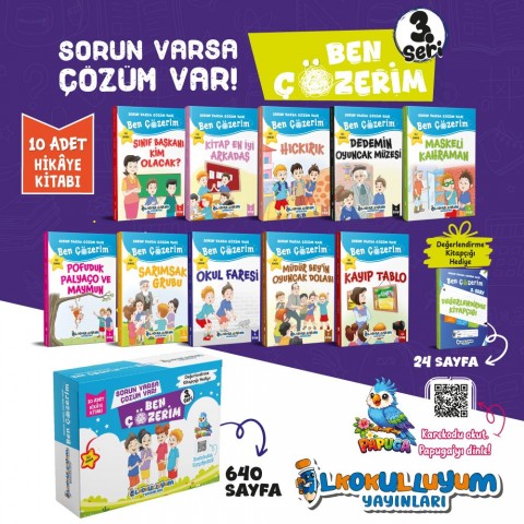 İlkokulluyum Yayınları.Ben Çözerim Hikaye Seti 3.Seri