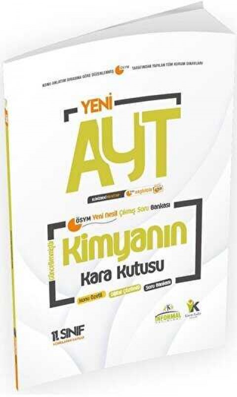 İnformal Yayınları 2023 AYT Kimyanın Kara Kutusu Fasikül-3 Konu Özetli Dijital Çözümlü Çıkmış Soru Bankası