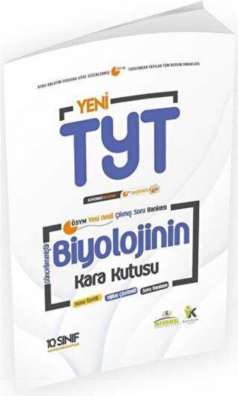 İnformal Yayınları 2023 TYT Biyolojinin Kara Kutusu Fasikül-2 Konu Özetli Dijital Çözümlü Çıkmış Soru Bankası