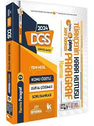 İnformal Yayınları 2024 DGS Türkçenin Kara Kutusu Karma Paragraf 2 Konu Özetli D. Çözümlü Çıkmış Soru Havuzu Bankası