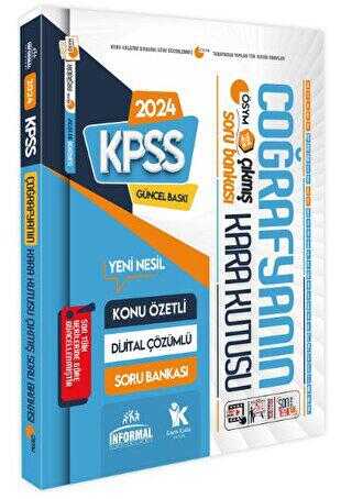 İnformal Yayınları 2024 KPSS Coğrafyanın Kara Kutusu Konu Özetli Dijital Çözümlü ÖSYM Çıkmış Soru Havuzu Bankası