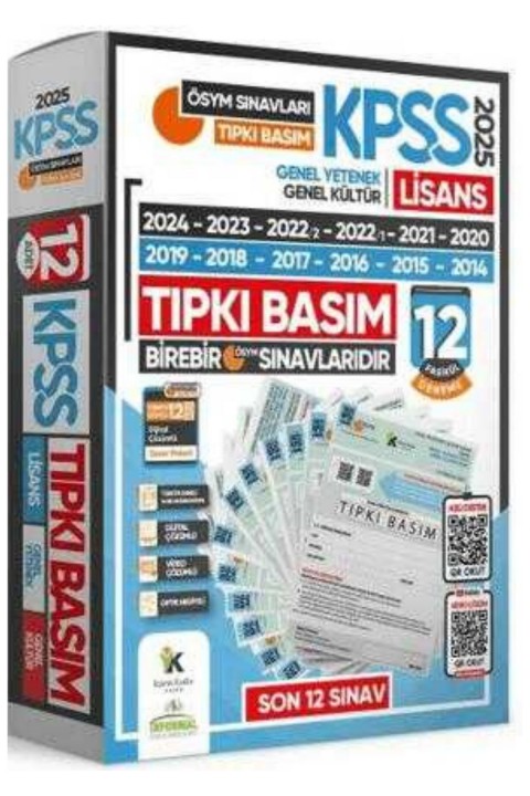 İnformal Yayınları 2024 KPSS Lisans ÖSYM Çıkmış Soru Tıpkı Basım Türkiye Geneli Dijital Çözümlü 12li Deneme Sınav Paketi