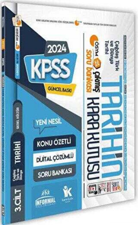 İnformal Yayınları 2024 KPSS Tarihin Kara Kutusu 3.Cilt Dijital Çözümlü Konu Özetli ÖSYM Çıkmış Soru Havuzu Bankası