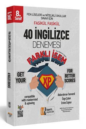 İsem 8. Sınıf LGS Farklı İsem İngilizce 40 Deneme İsem Yayıncılık