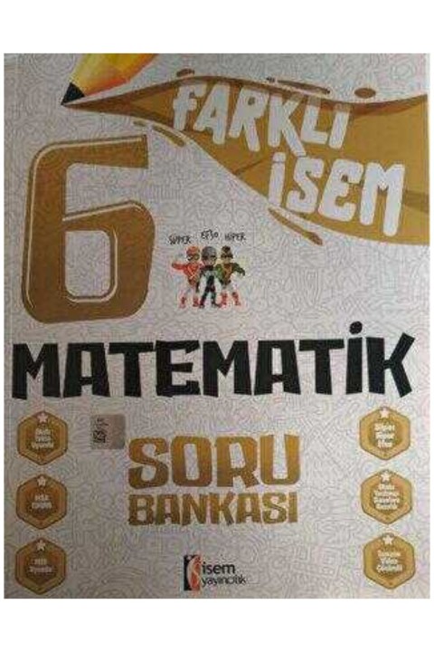 İsem Yayıncılık 6. Sınıf Matematik Farklı İsem Soru Bankası