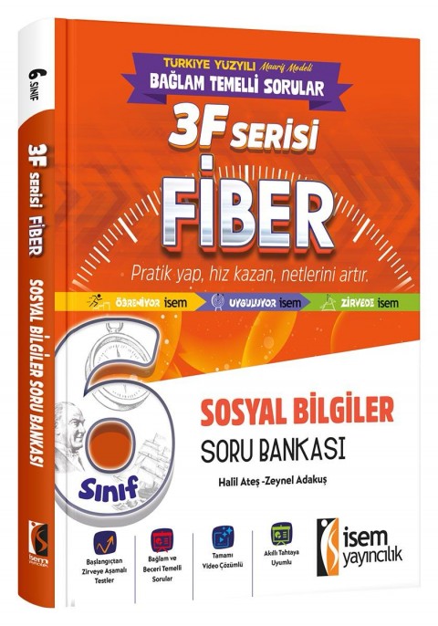 İSEM YAY. 6.SINIF FİBER SOSYAL BİLGİLER SORU BANKASI