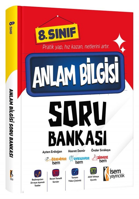 İsem Yayıncılık 8. Sınıf Anlam Bilgisi Soru Bankası