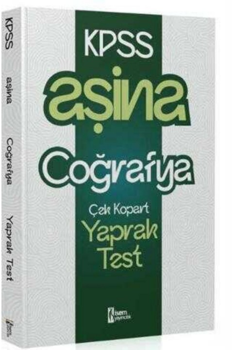 İsem Yayıncılık KPSS Coğrafya Aşina Yaprak Test