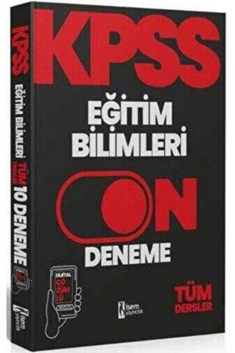 İsem Yayınları 2025 KPSS Eğitim Bilimleri 10 Paket Deneme Dijital Çözümlü