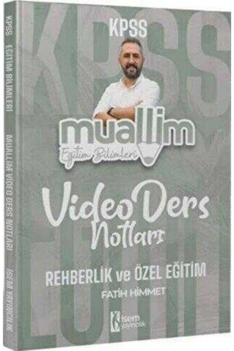 İsem Yayınları 2025 KPSS Eğitim Bilimleri Rehberlik ve Özel Eğitim Ders Notu