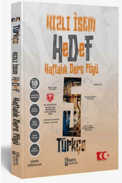 İsem Yayınları 5. Sınıf Hızlı İsem Türkçe Hedef Haftalık Ders Föyü