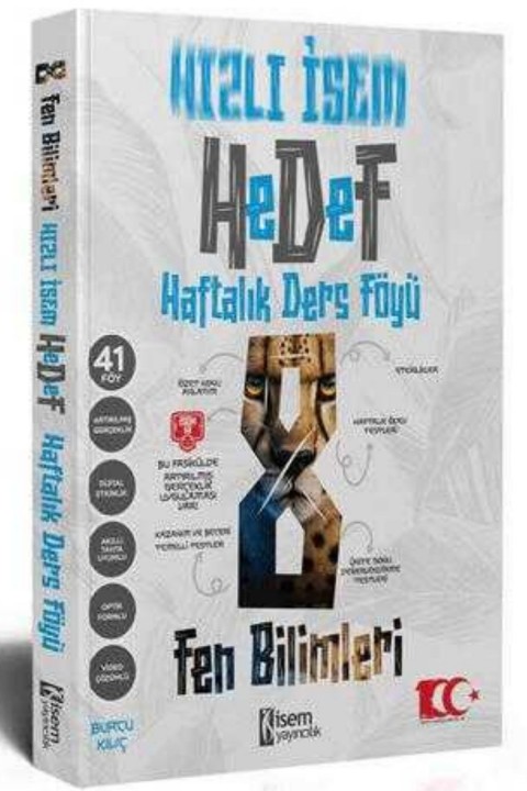 İsem Yayınları 8. Sınıf Hızlı İsem Fen Bilimleri Hedef Haftalık Ders Föyü