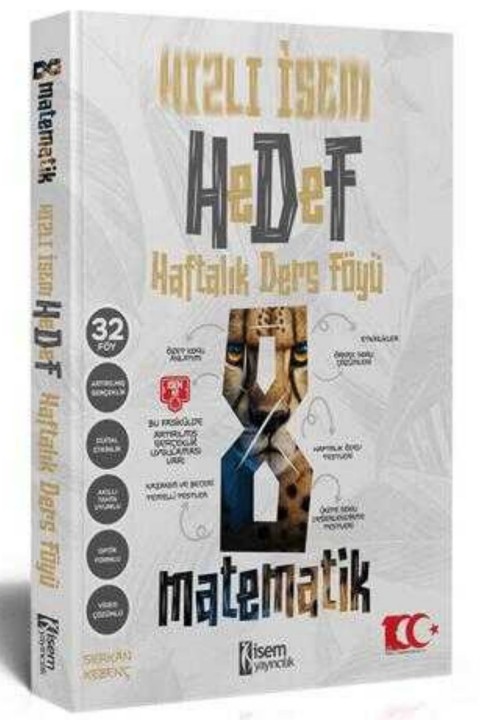 İsem Yayınları 8. Sınıf Hızlı İsem Matematik Hedef Haftalık Ders Föyü